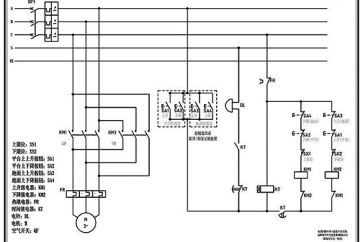 常規的升降貨梯控制電路圖是怎樣的？